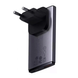 Baseus GaN5 Pro Ultra-Slim Fast Charger C+U 65W Gray((With Mini White Cable C to C 100W(20V/5A) 1m Black) CCGP150113 фото 2
