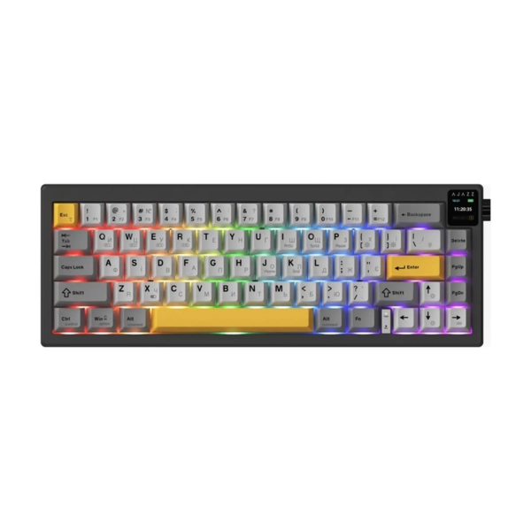Ajazz AK650 RGB Flying Fish Switch Wireless With Screen (AK650-FF-BGY) Black