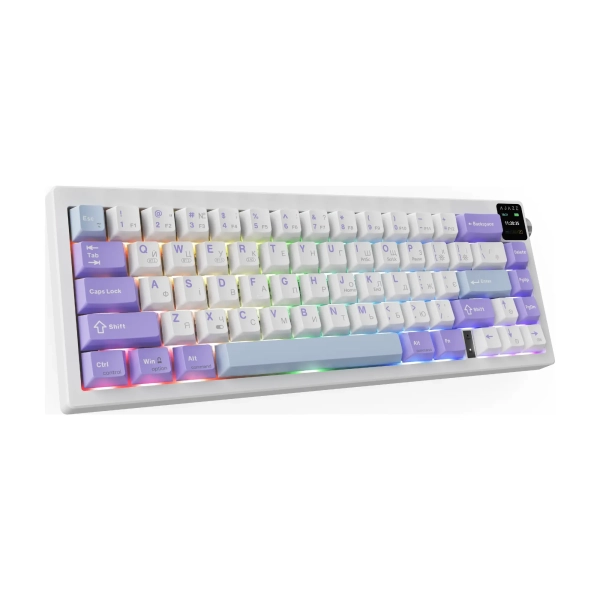 Ajazz AK650 RGB Flying Fish Switch Wireless With Screen (AK650-FF-PWB) Purple