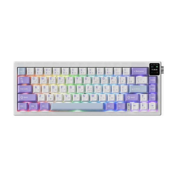 Ajazz AK650 RGB Flying Fish Switch Wireless With Screen (AK650-FF-PWB) Purple