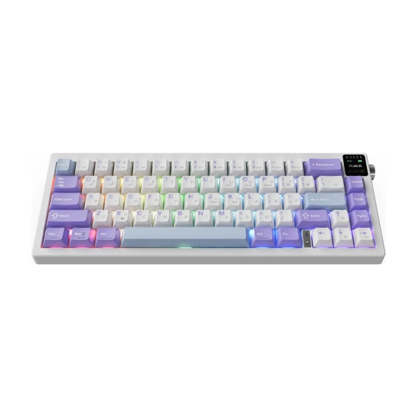 Ajazz AK650 RGB Flying Fish Switch Wireless With Screen (AK650-FF-PWB) Purple