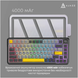 Ajazz AK820 MAX PLUS RGB Daydream Switch Wireless (AK820MAX-DD-BGY) Black/Gray/Yellow