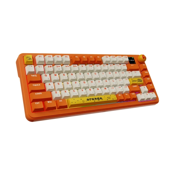 Ajazz AK820 MAX RGB Avocado Switch Wireless With Screen (AK820MAX-AS-OW) Orange