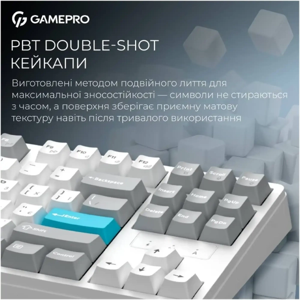 GamePro Asgard Ragnar Keychron Super Red Switch Wireless/Bluetooth/USB-C White (MK285WH)