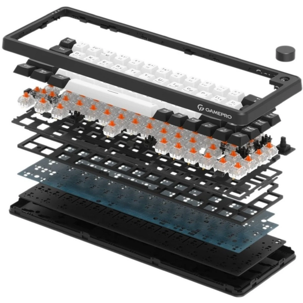 GamePro Asgard Valhalla QLAB Orange Switch RGB Wireless/Bluetooth/USB-C (MK210B Pro) MK210B Pro фото