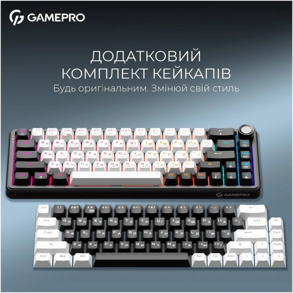 GamePro Asgard Valhalla QLAB Orange Switch RGB Wireless/Bluetooth/USB-C (MK210B Pro) MK210B Pro фото