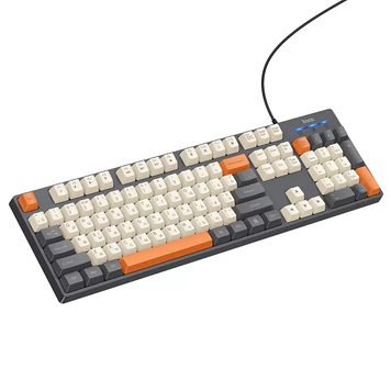 Keyboard HOCO GM61 Murphy 3-color wired keyboard(Ukrainian version) star gray
