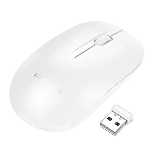 Mouse BOROFONE BG14 Planet 2.4G business wireless mouse White
