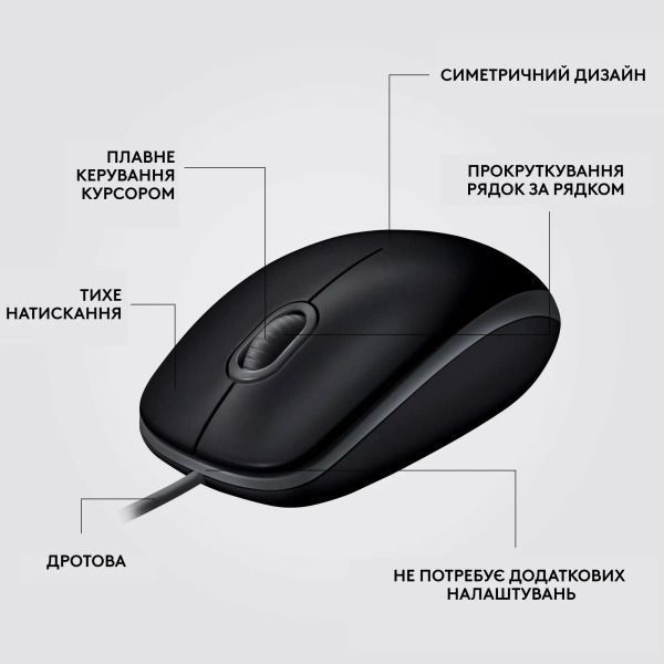 Logitech B100 USB Black