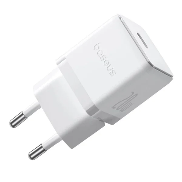 Baseus Palm Fast Charger 1C 20W EU Moon White set USB-C to iP 20W 1m