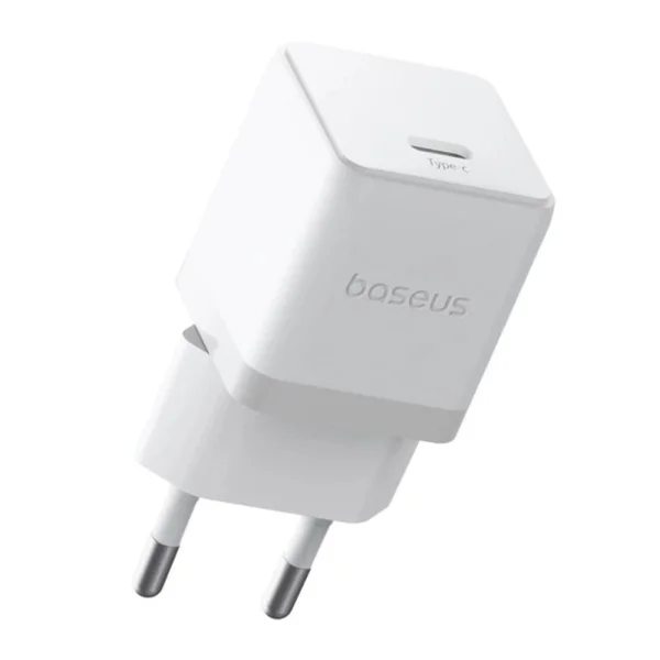 Baseus Palm Fast Charger 1C 20W EU Moon White set USB-C to iP 20W 1m
