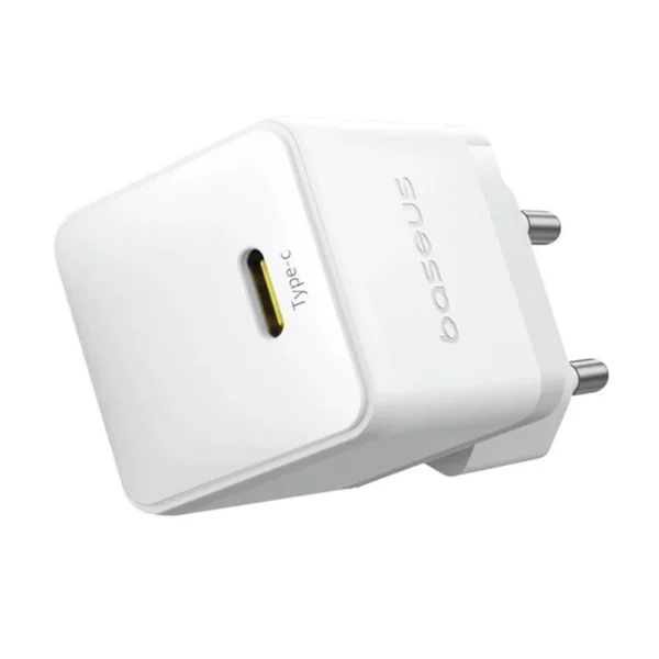 Baseus Palm Fast Charger 1C 20W EU Moon White set USB-C to iP 20W 1m