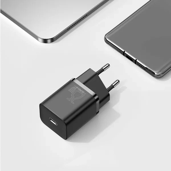 Baseus Super Si Quick Charger 1C 25W EU Black CCSP020101 фото