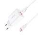 BOROFONE BA21A Long journey single port QC3.0 charger set(Type-C) 18W White