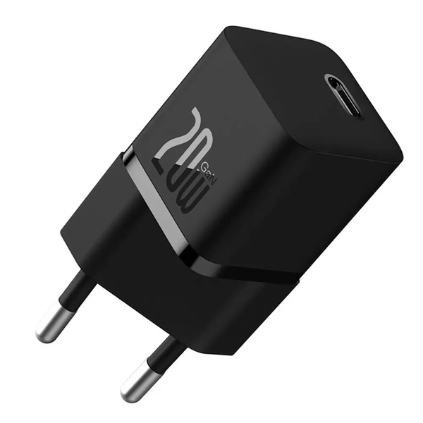 Baseus GaN5 Fast Charger(mini) 1C 20W EU Black CCGN050101 фото