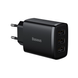 Baseus Compact Charger 3U 17W EU Black CCXJ020101 фото 1