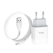 HOCO C73A Glorious dual port charger set(Micro) 12W White 6931474713063 фото 4