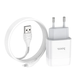 HOCO C73A Glorious dual port charger set (iP)(EU) White 6931474713056 фото 4
