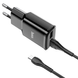 HOCO C88A Star round dual port charger set(Micro) 12W Black 6931474749529 фото 2