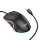 Mouse HOCO GM19 Enjoy gaming luminous wired mouse Black