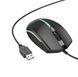 Mouse BOROFONE BG10 Soaring game luminous wired mouse Black