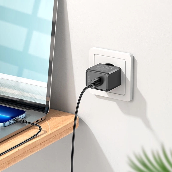 HOCO CS11A Ocean single port charger set(Micro) 10.5W Black 6942007603584 фото