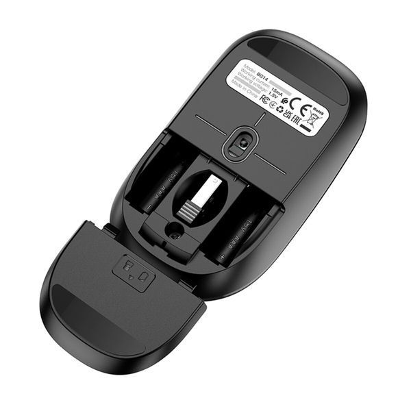 Mouse BOROFONE BG14 Planet 2.4G business wireless mouse Black