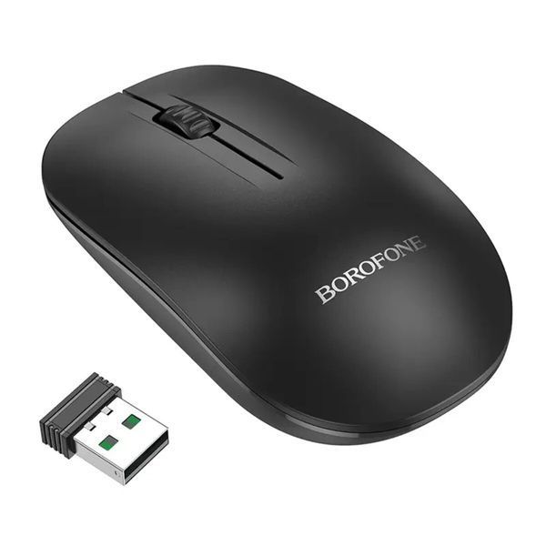 Mouse BOROFONE BG14 Planet 2.4G business wireless mouse Black