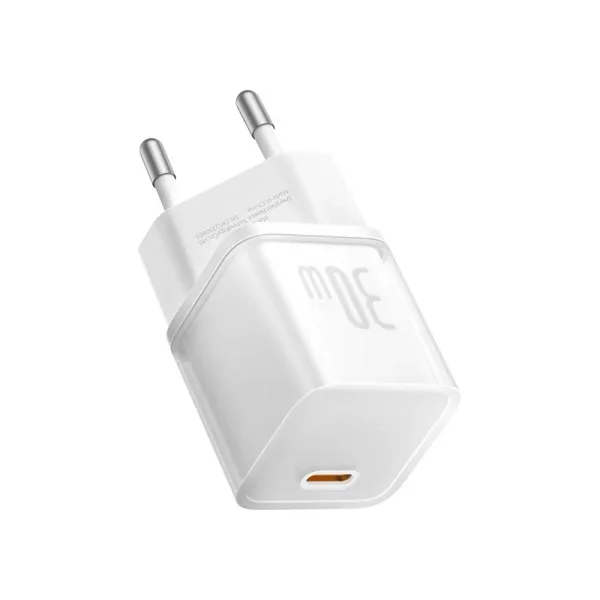 Baseus GaN5S Fast Charger 1C 30W EU Moon White P10162504213-00 фото