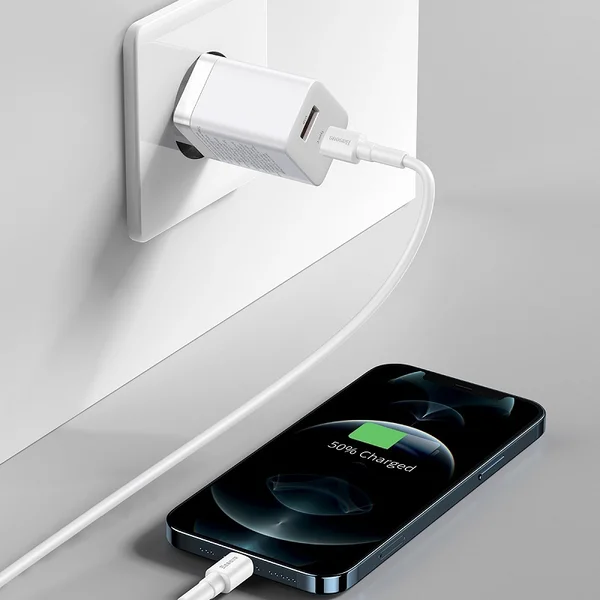 Baseus Super Si Pro Quick Charger C+U 30W EU White