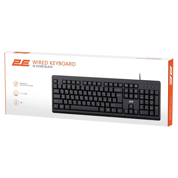 2E KS108 USB EN/UKR Black (2E-KS108UB_UA)